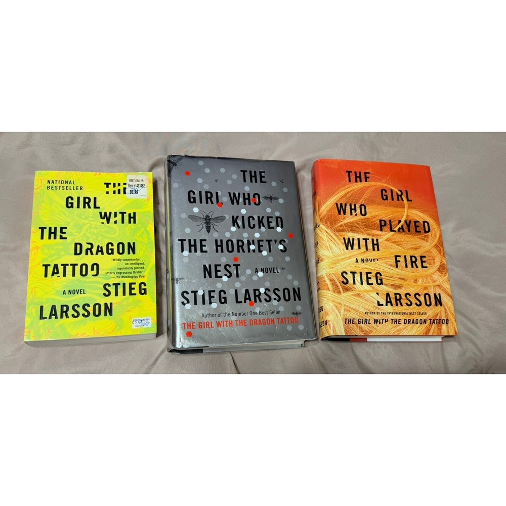 Stieg Larsson Trilogy- The Girl With the Dragon Tattoo (3) Book Set